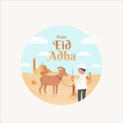 al-azha qurban bayraminiz islamic sacrifice muslim culture celebration illustration banner