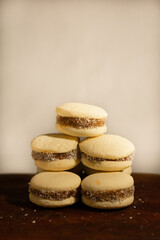 alfajor de maicena en piramide