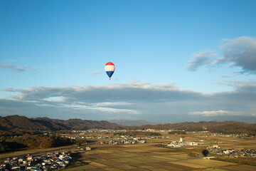 paragliding in the sky
