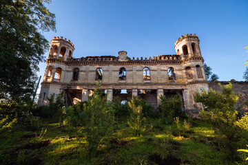 Ex hacienda de San Joaquín, Michoacan. - obrazy, fototapety, plakaty