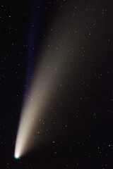 Comet Neowise Up Close Shooting Through the Sky