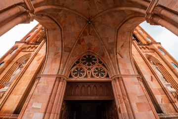 Entrance of Parroquia de Fatima, Zacatecas, Mexico.