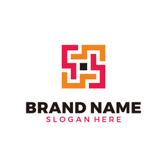 Obraz premium The logo or symbol of the letter s that forms a monogram. suitable for business or graphic needs about it.