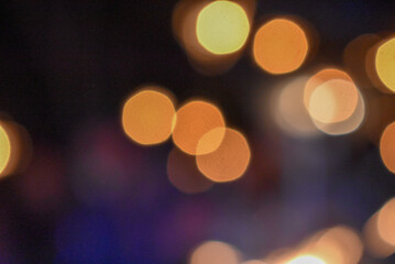 defocused christmas lights