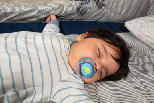 Portrait Of A Hispanic Baby Sleeping