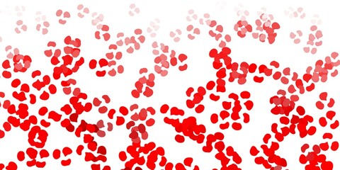 Light red vector backdrop with chaotic shapes.