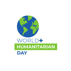 Fototapeta premium world humanitarian day with globe