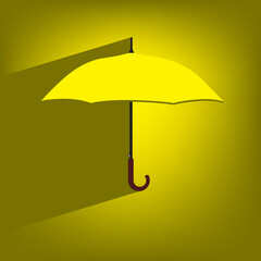 Poster yellow umbrella