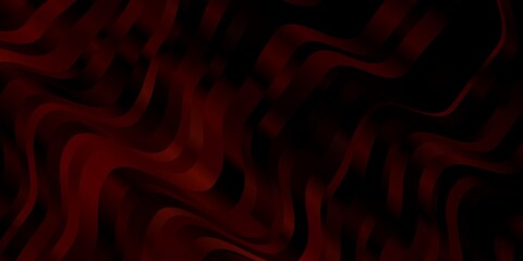 Dark Orange vector template with wry lines.