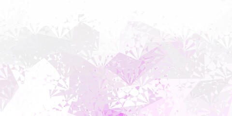 Light Purple vector layout with triangle forms.