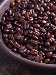 Roasted coffee beans