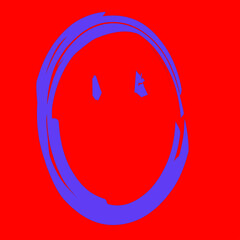 abstract face design with one line