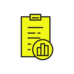 Clipboard icons symbol vector elements for infographic web