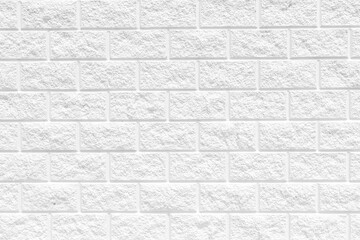 White brick wall pattern background for copy space and texture