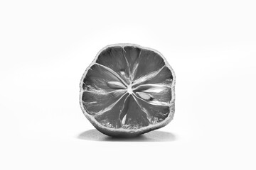 Texture of air dried lemon slice