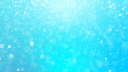 Abstract background with animation of flying particles as bokeh light  Beautiful seamless loop. bubbles snow Floating Dust Particles with Flare on blue Background in Slow Motion dynamic wind in air