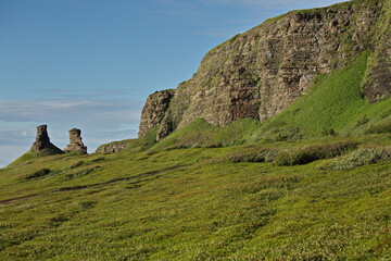 Rocks of the Barents Sea coast.