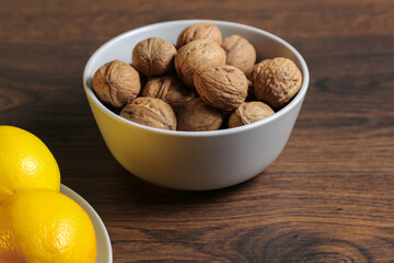 Lemons, oranges and walnuts