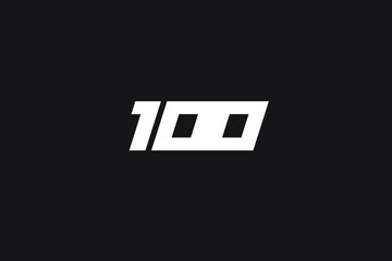 Obraz premium Letter 100 Logo Design