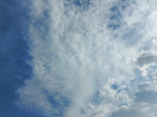 blue sky and clouds