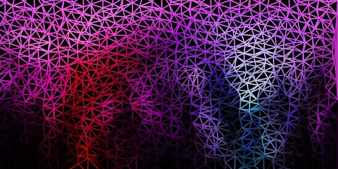 Dark pink, green vector polygonal background.