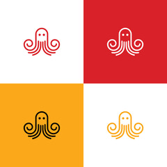 modern new best octopus logo design