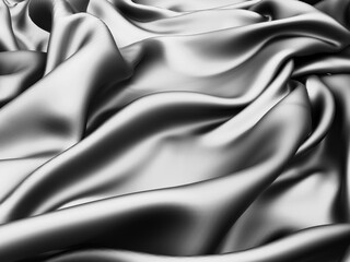 Abstract background luxury cloth. Smooth elegant black silk or satin