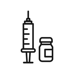 Obraz premium vaccine icon vector design illustration