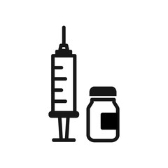 vaccine icon vector design illustration