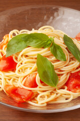 トマトの冷製パスタ