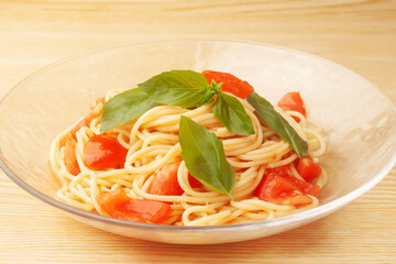トマトの冷製パスタ