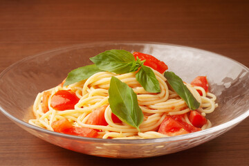 トマトの冷製パスタ