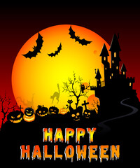 Happy Halloween T-Shirt Design, Vector Graphic, illustration. High-quality vector t-shirt design. t-shirt design. Beautiful and eye-catching vector.