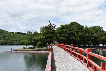 日本　群馬のパワースポット　赤城神社　夏の風景
