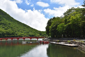 Fototapeta na wymiar 日本　群馬のパワースポット　赤城神社　夏の風景
