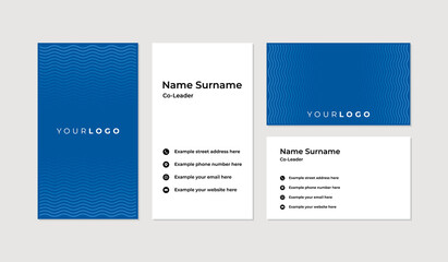 Modern and professional business card design template
