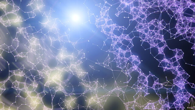 Technology network background. Modern technology network background concept. Futuristic technology