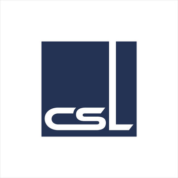 simple creative vector initial csl logo design