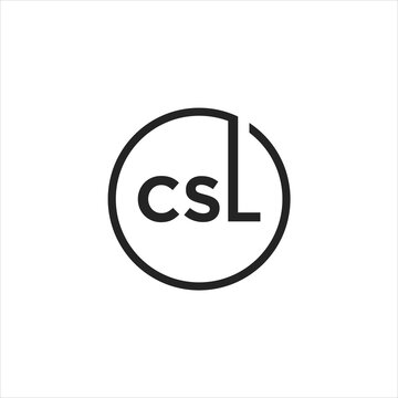 simple creative vector initial csl logo design