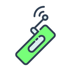 Wireless Handsfree vector Icon-  Modern style high quality vector illustration.
