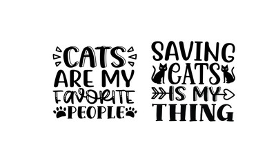 Cat SVG T-shirt Design Template