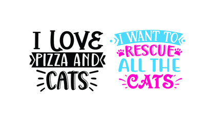 Cat SVG T-shirt Design Template