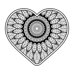 Kdp interior coloring book mandala vector