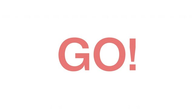 カウントダウンのモーショングラフィックス(3.2.1.GO!)