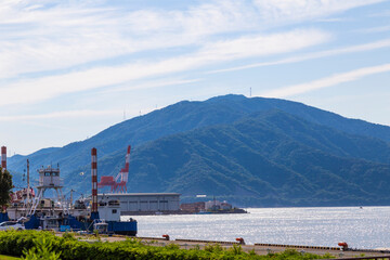 Tsuruga bay in Tsuruga city, Fukui prefecture, Japan.