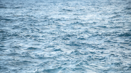 Sea water in rippled water detail background. Ocean waves pattern.