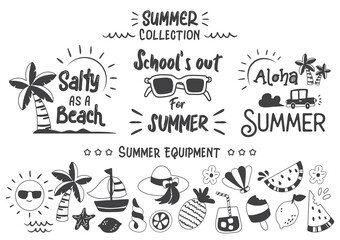 Summer quote illustration Vector for banner