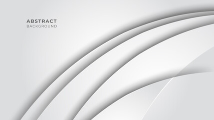 Abstract modern white geometric abstract shape with futuristic concept background