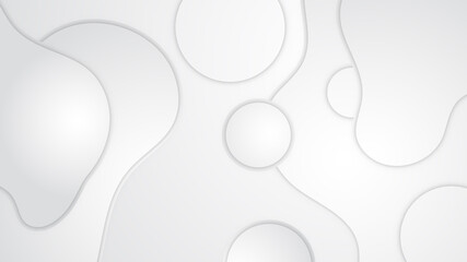 Abstract modern white geometric abstract shape with futuristic concept background
