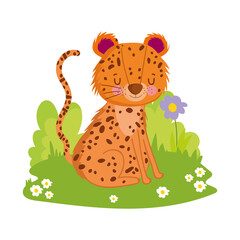 cute leopard cartoon
